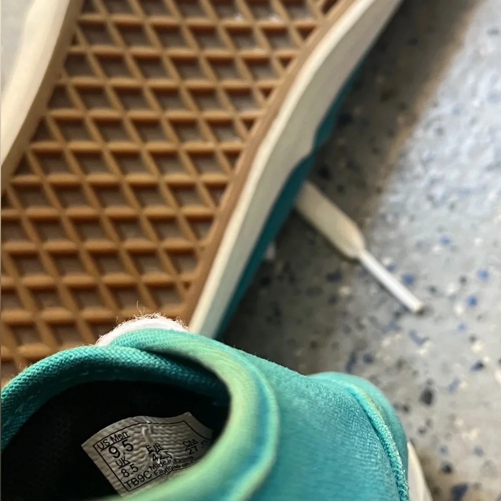 Vans Authentic SF Surf Siders Joel Tudor Teal Blue 9.5